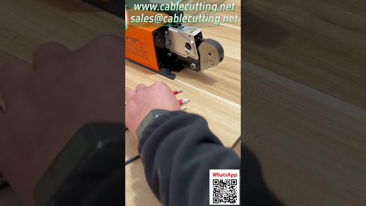 Professionele pneumatische krimpmachine voor kabelterminals (0,25-10 mm²) – perfecte vierkante krimp
