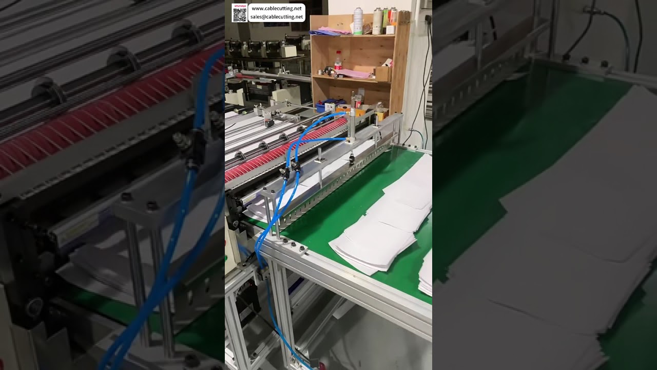 Professionele snij- en dwarssnijmachine met transportband voor snelle installatie - complete gereedschapsset