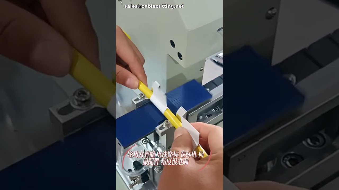 Draadlabelmachine - Servo Labelapplicator voor Vaste Lengte Rollabelen | Fabrieksautomatisering