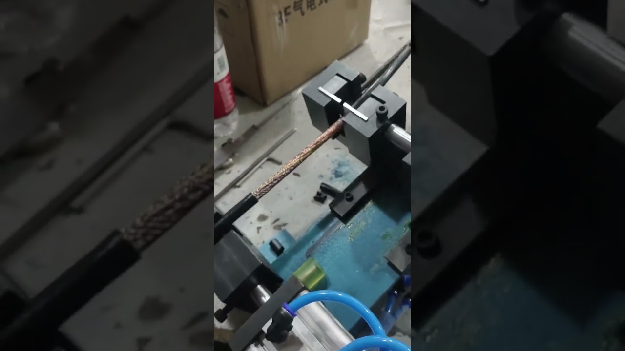Draadstripmachine voor 7mm kabel – 25cm mantel verwijderen #fabriek #machine