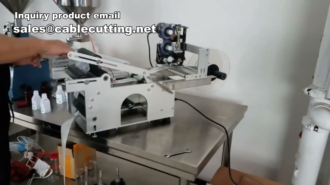 Semi-automatische etikettenmachine voor platte oppervlakken | Efficiënt en precies
