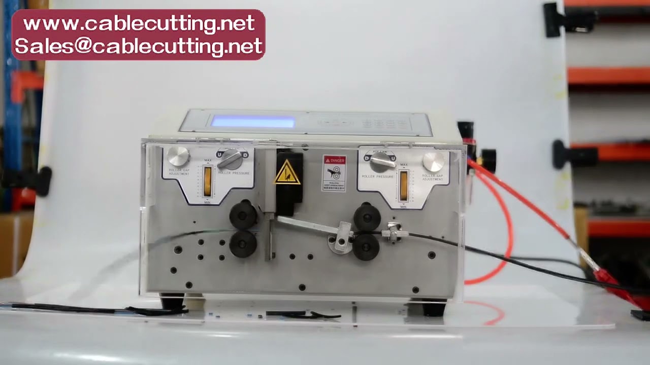 4-Wielige Draadstripper en Krimpmachine voor 0,1-5 mm² (AWG10-28) – Automatische Kabelverwerking