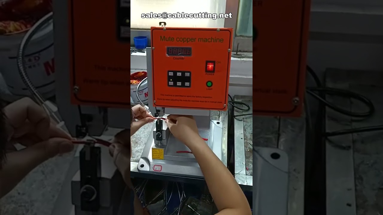 Stille koperband krimpmachine voor hete kabeldraad splicing en koperverbindingen - inclusief draadstripper