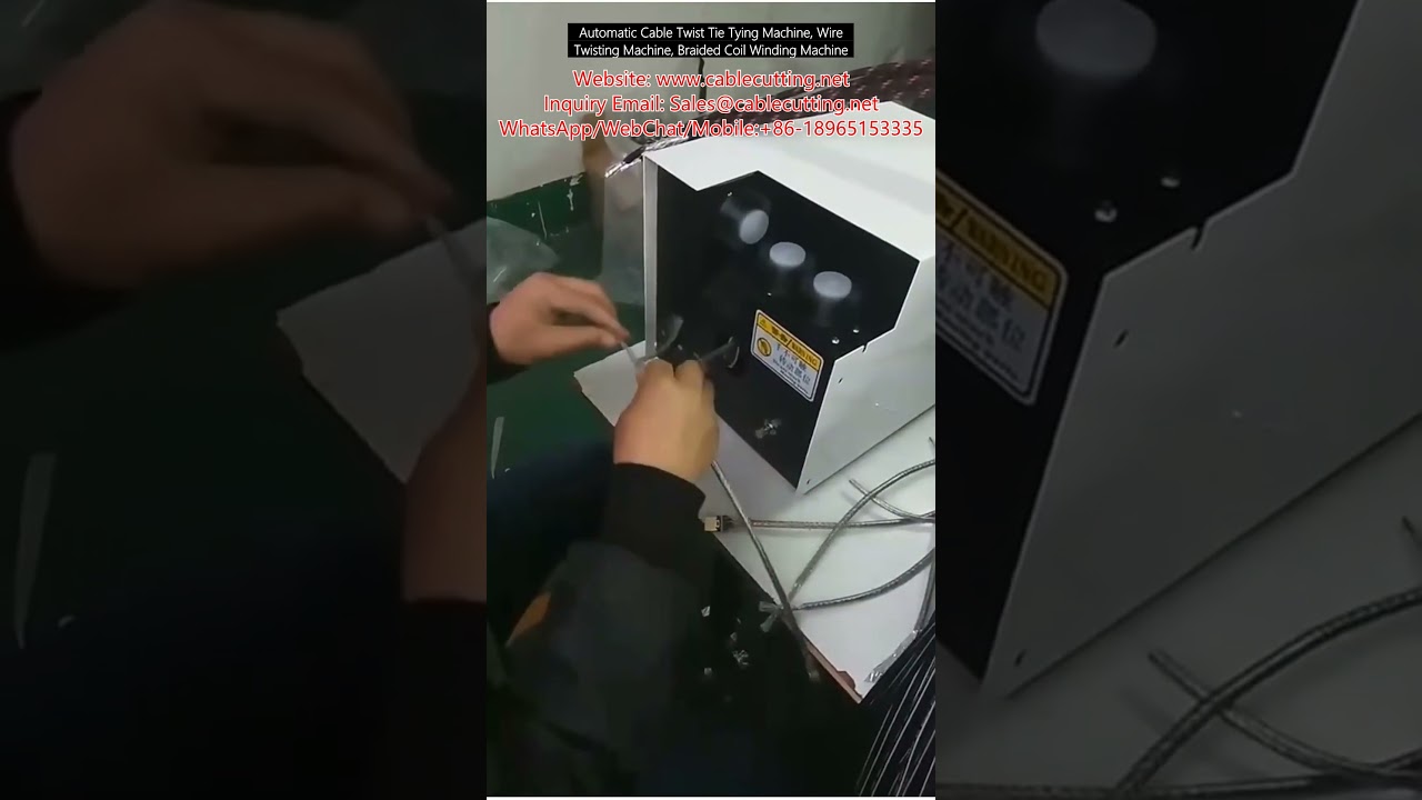 Automatische kabelbind- en draadtwistmachine | Gevlochten spoelwikkelmachine