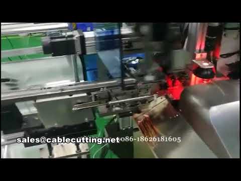 Automatische draadstripmachine voor strippen, twisten, solderen, crimpen en behuizingsinsertie