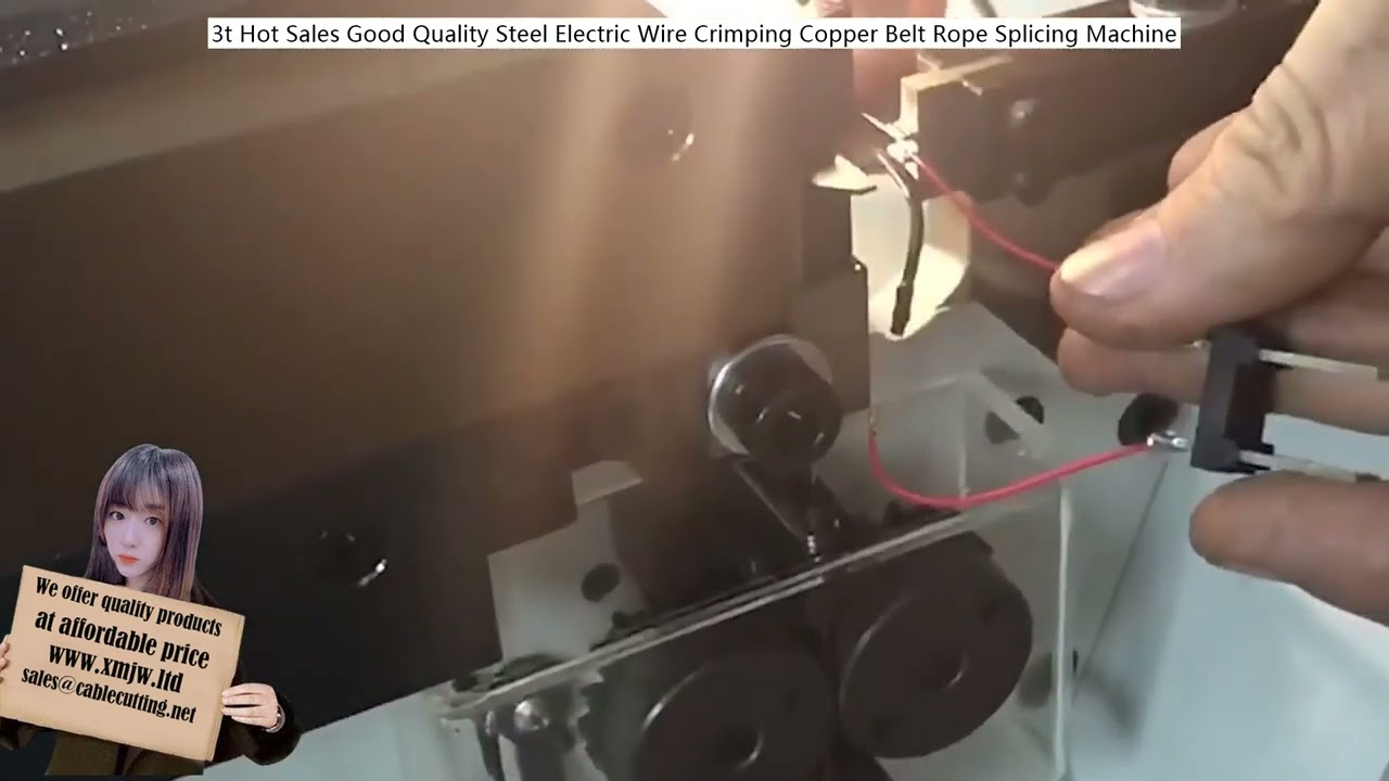 Topkwaliteit 3-tons elektrische krimpmachine voor splitsen van koperen banden en staalkabels