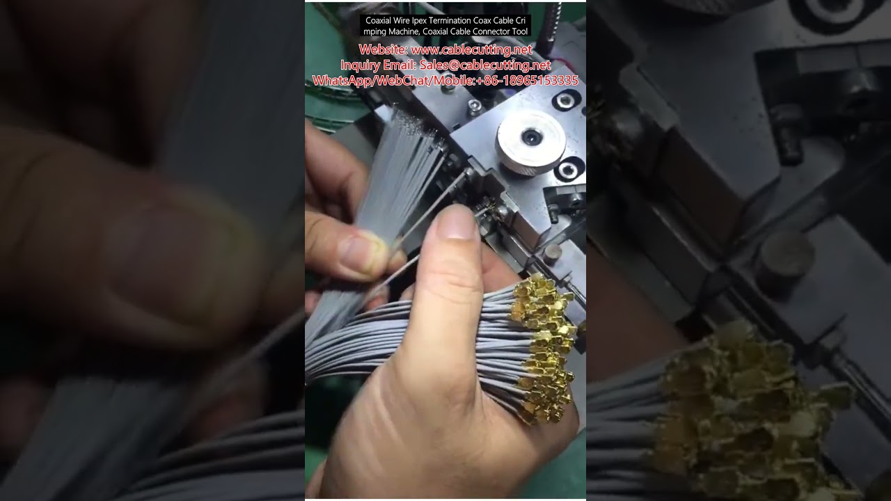 Professionele coaxkabelkrimpmachine voor Ipex-terminaties – Efficiënte connectormontage