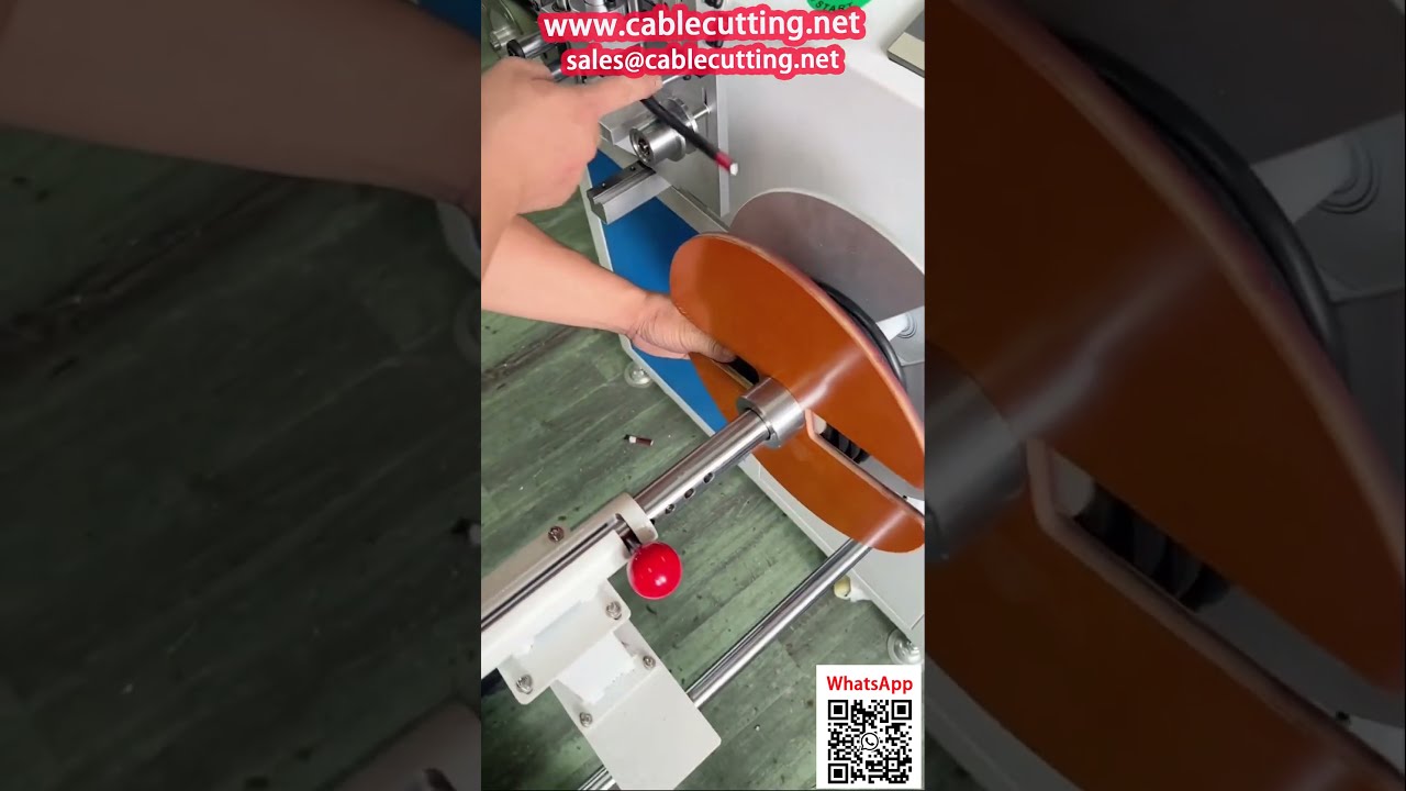 Professionele stroomkabel opwindmachine - met teller, oprol- en snijfuncties