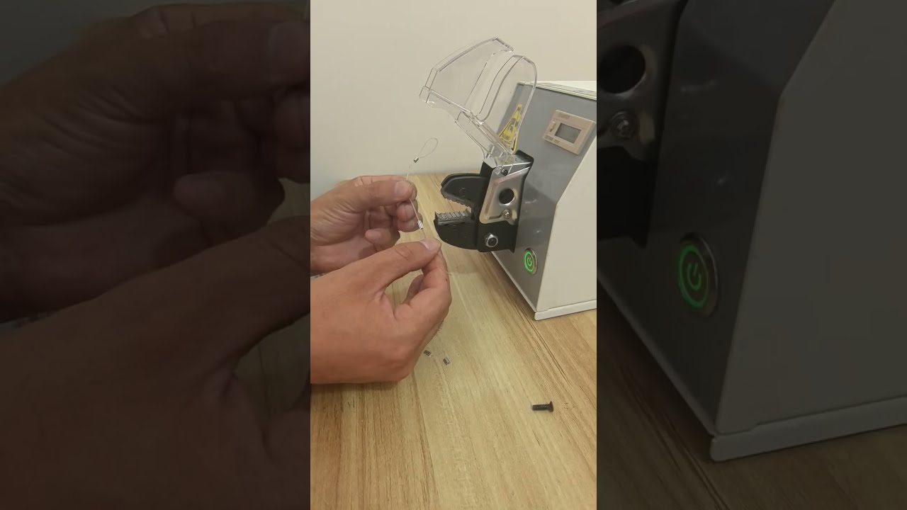 Secure Fishing Snap Crimping with Our Electric Terminal Crimping Machine #factory #machine