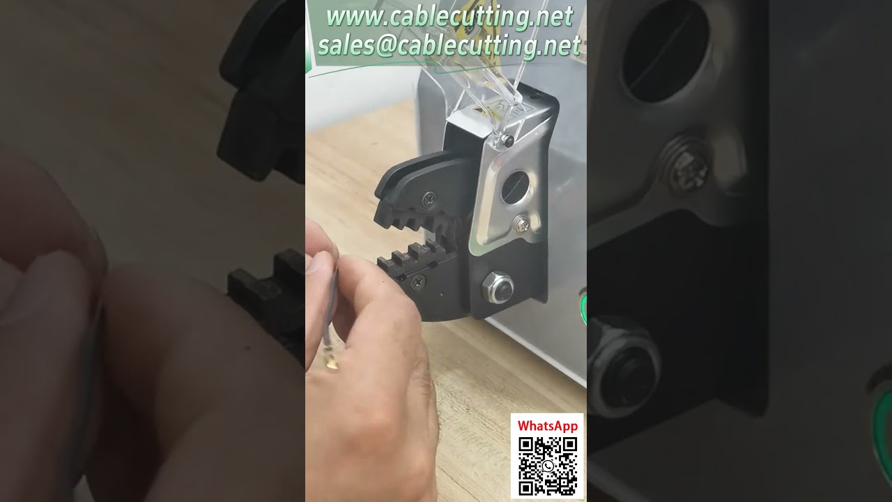 Elektrische terminalkrimpmachine – Plug & Play – 1,6 ton kracht – Verwisselbare matrijzen voor klemmen #automatisering