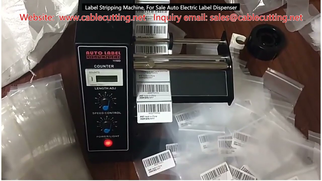 Automatische etiketstrip- en dispensermachine te koop - efficiënte draadverwerking