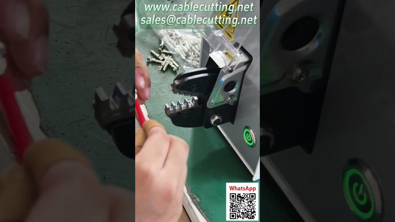 Automatische krimpmachine voor PV-connectoren – elektrisch, zonder luchtpomp