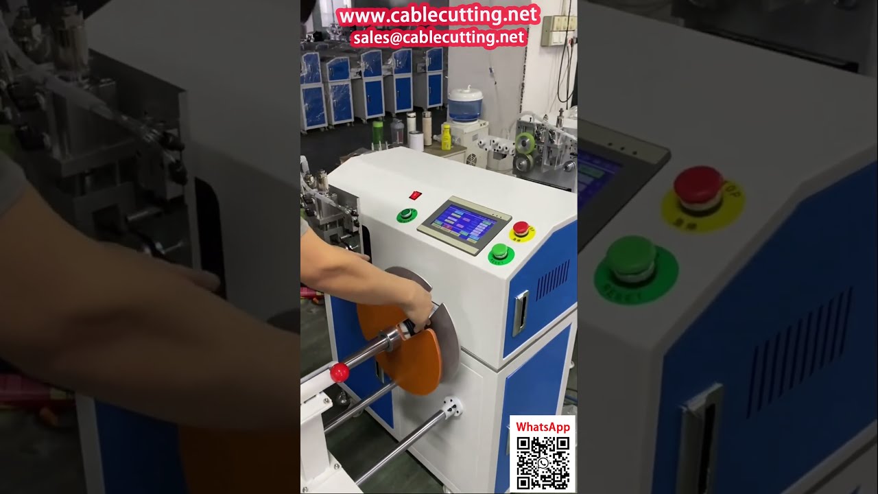 Geïntegreerde Machine voor Tellen, Oprollen en Knippen van Netwerkpatchkabels – Optimale Productie-efficiëntie