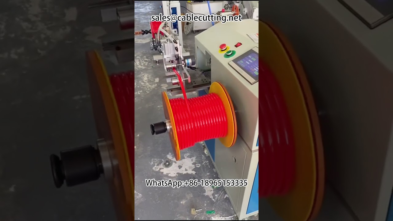 Air pipe water pipe I beam disc precision winder #Wire processing #Wire winding machine #Wire tying