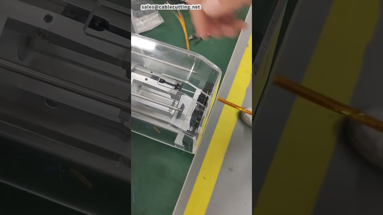 Precisie coaxkabel stripmachine voor hoge productie #fabriek #machine