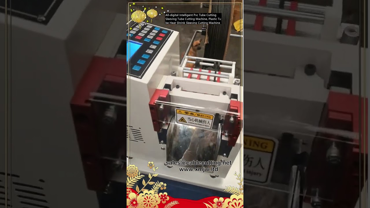 Allesdigitale intelligente PVC-buissnij- en krimpmachine | Precisie voor krimpkousen