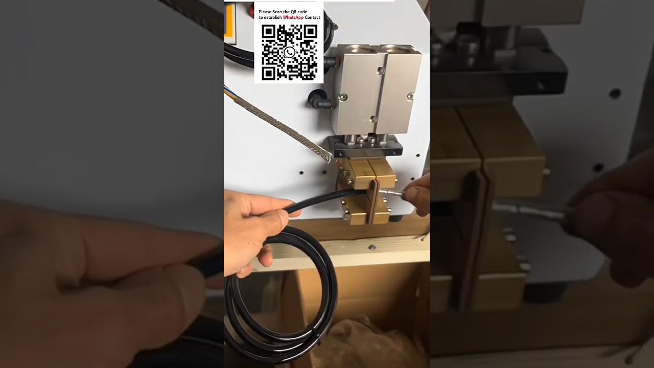 Pneumatische hotmelt stripper voor metalen gevlochten afscherming – geen kernschade #Kabelboomautomatisering