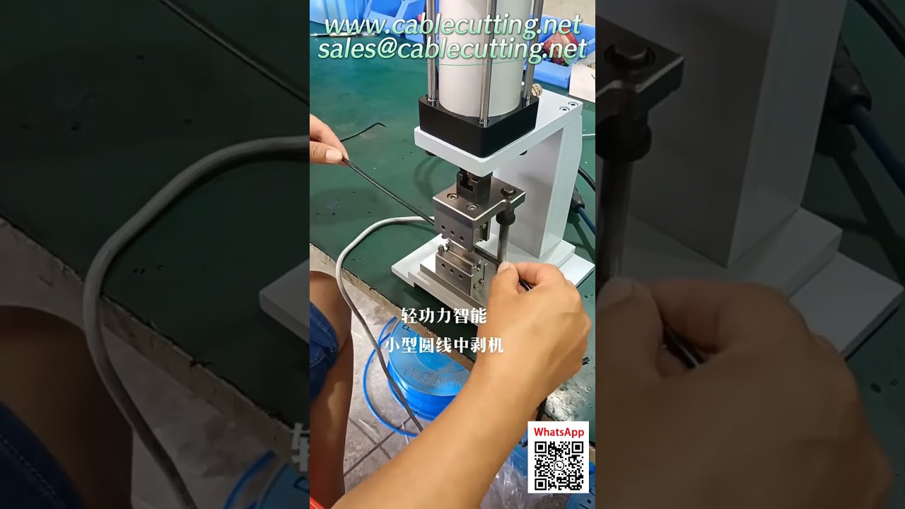 Automatische kabelstripmachine voor ronde kabels - snelle en precieze draadverwerking