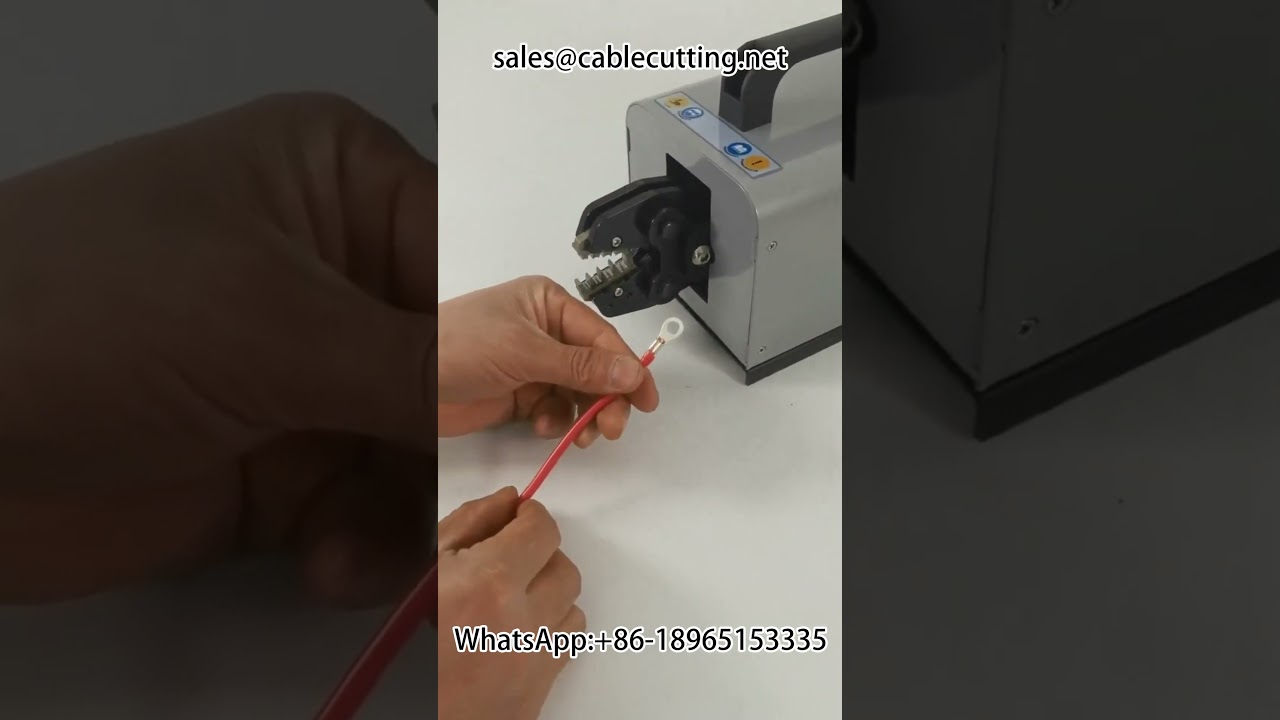 Elektrische terminalkrimpmachine voor efficiënte draadverwerking | Automatiseringsapparatuur