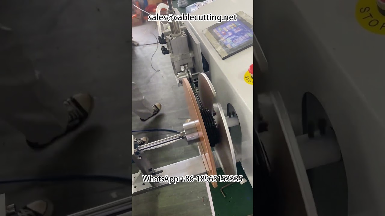 Automatische kabelmeet- en wikkelmachine: tellen, positioneren, snijden, wikkelen en binden #meterwikkelmachine
