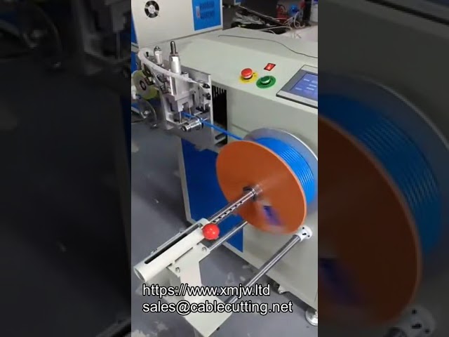 Volledig Automatische Kabeloprol-, Snij- en Bindmachine met Lengtemeting