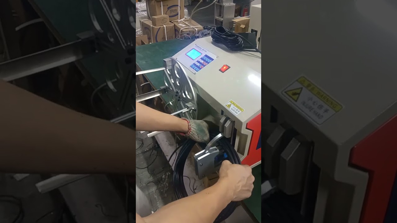 Instelbare snelheid draadwikkel- en bindmachine - Snel, eenvoudig en moeitebesparend #fabriek #machine