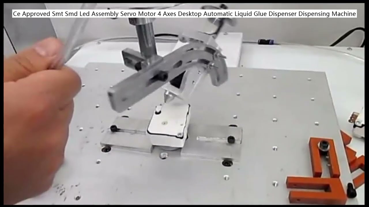CE-gekeurde 4-assige desktop vloeistofdispenser met servomotor voor SMT/SMD LED-assemblage