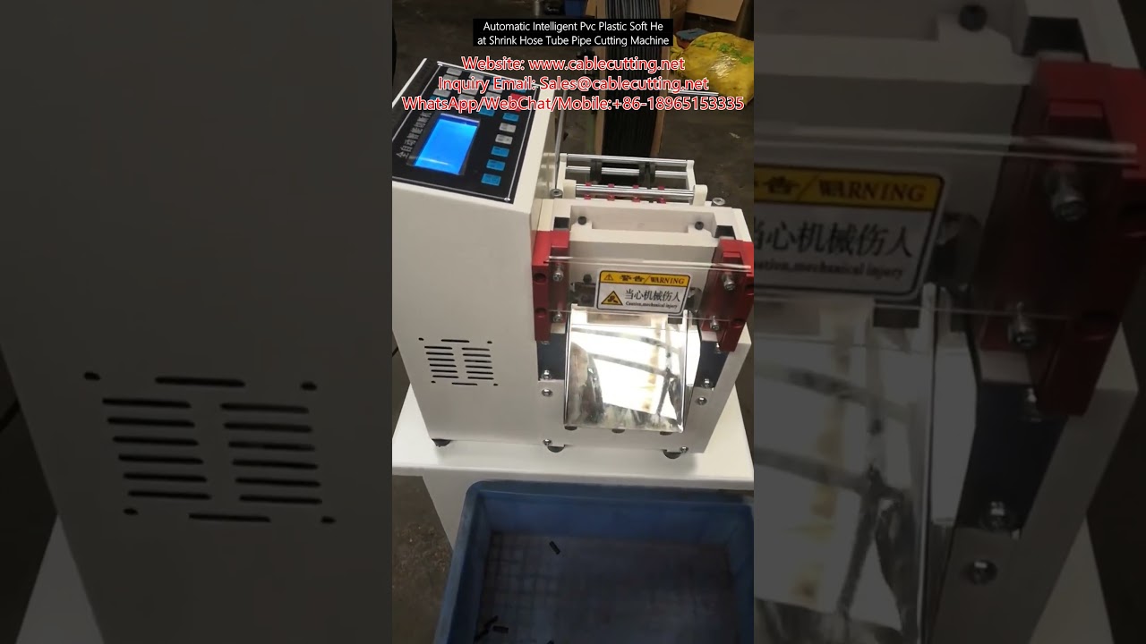 Automatische intelligente snijmachine voor PVC, krimpkous en zachte slangen