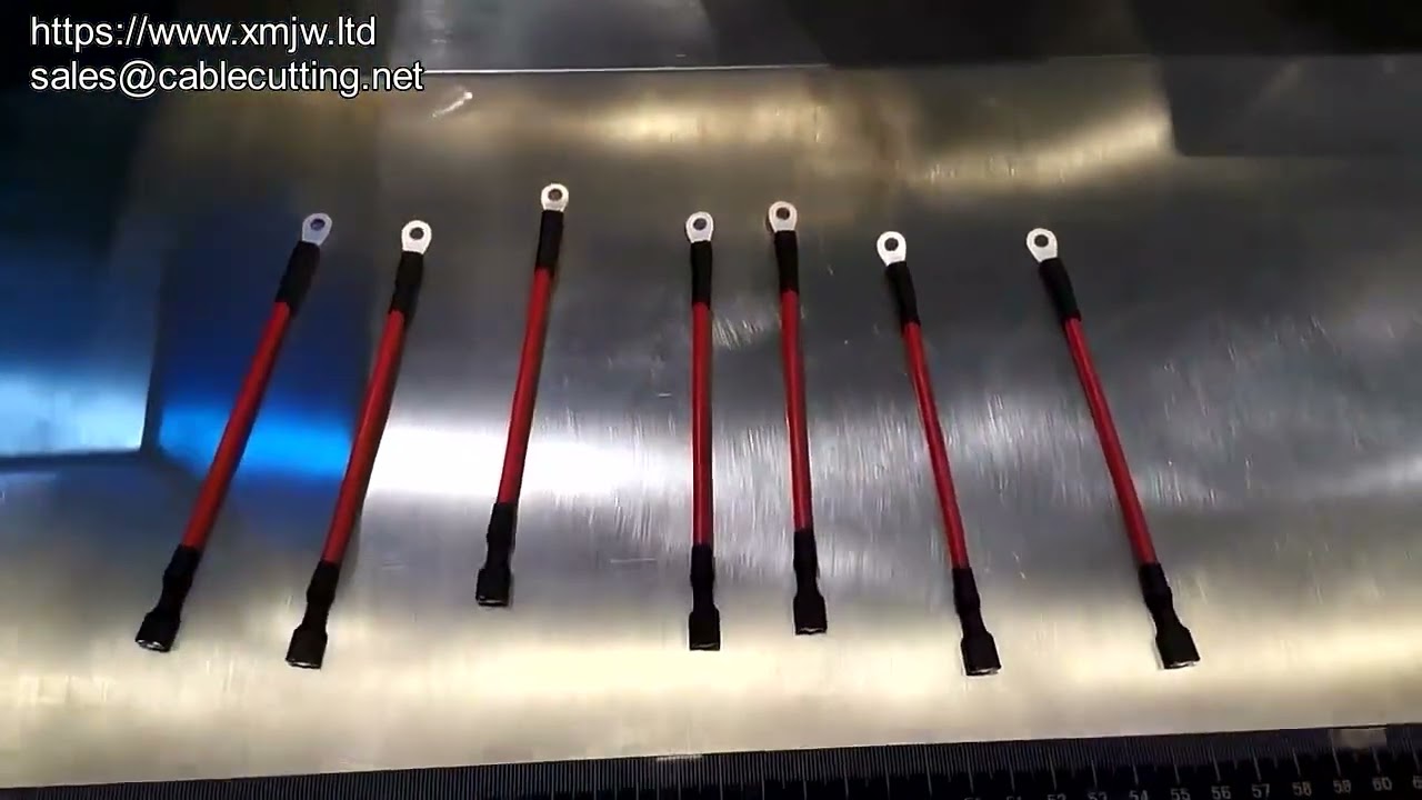Automatische kabelknip-, stripper- en terminalkrimpmachine met dubbele buisinsertie en verwarming - OEM