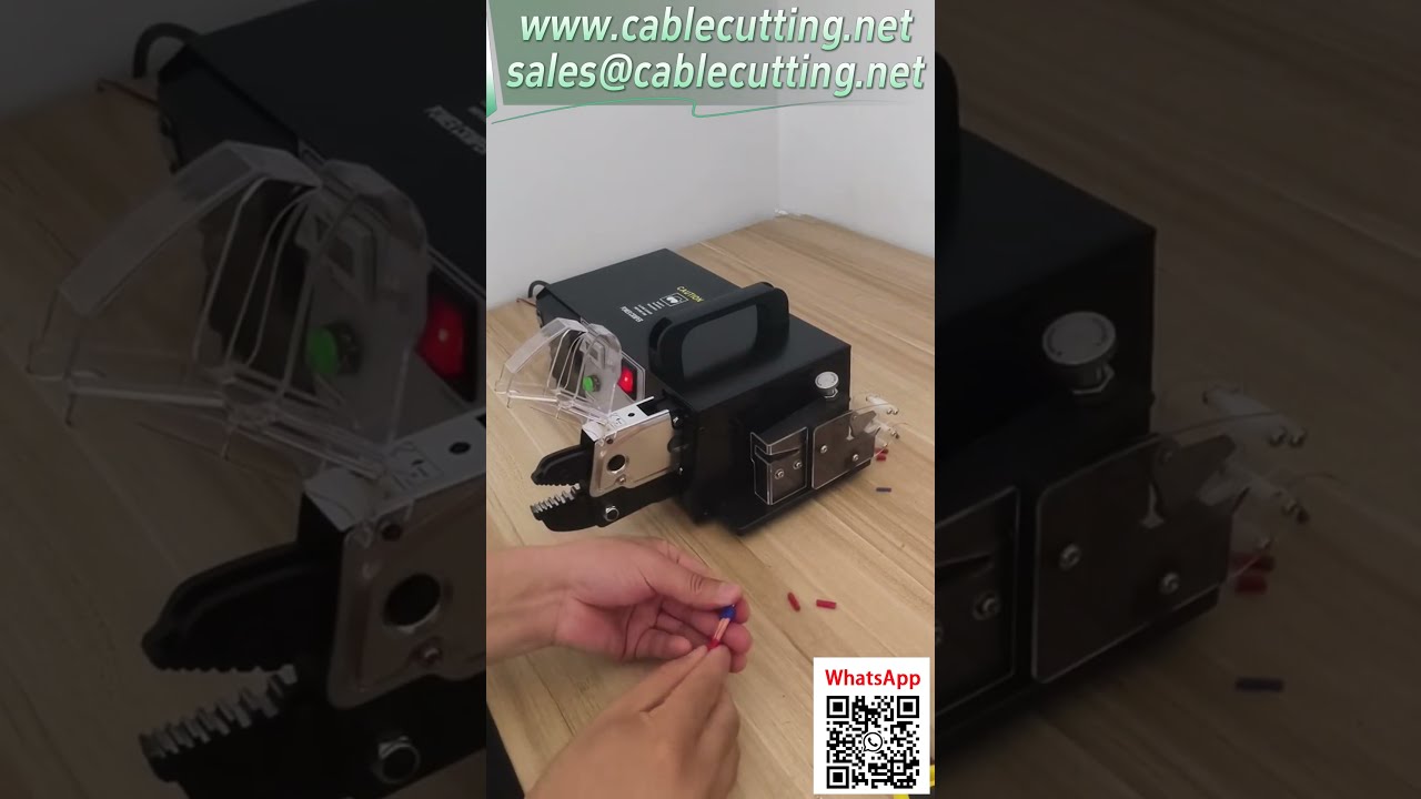 EM 6B2BC Elektrische Krimpmachine – Krimpt dubbele aders met knip- en stripfunctie