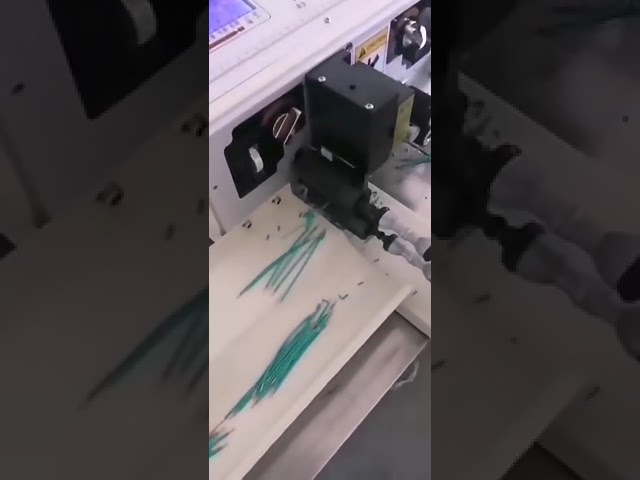Automatische draadknip- en stripmachine | Elektrische kleine stripmachine voor productie #fabriek
