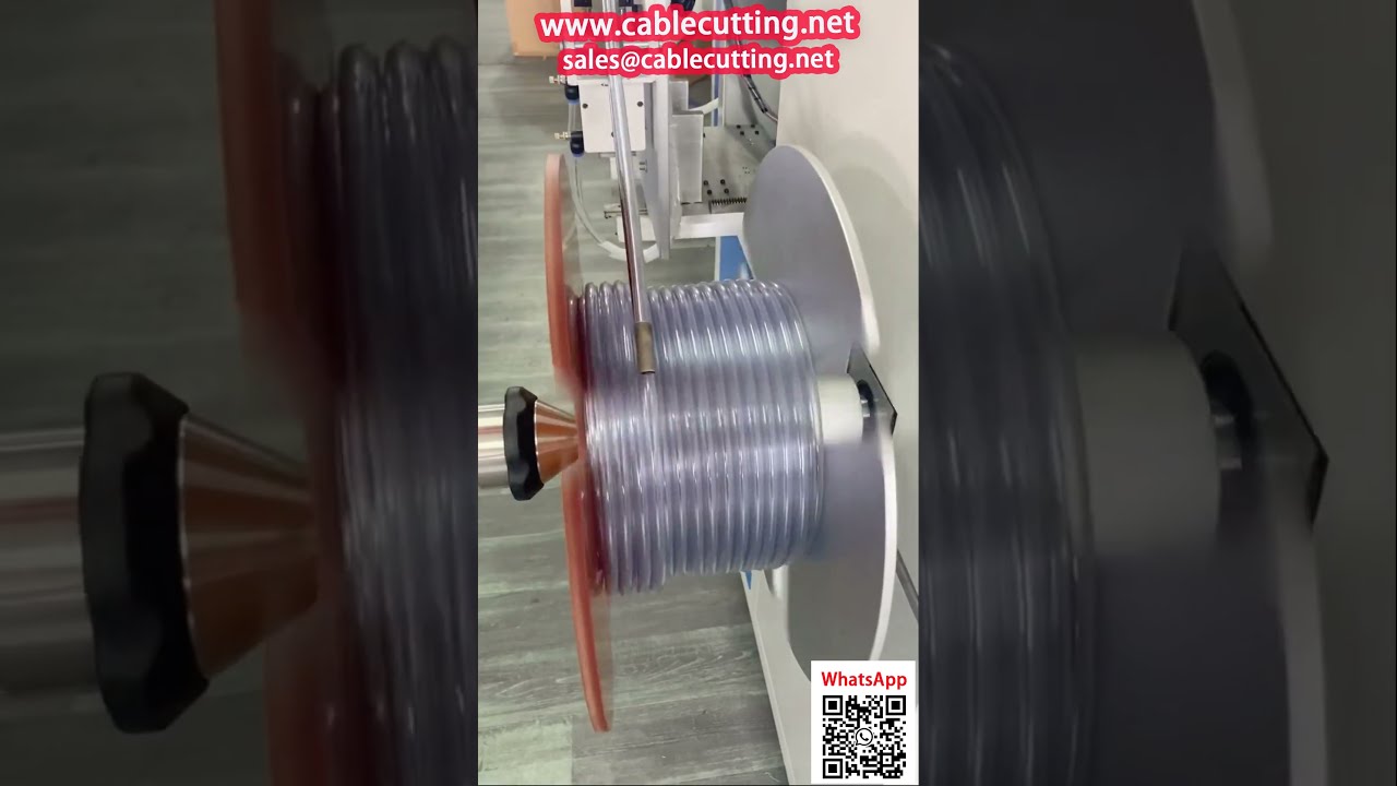 Opwindmachine voor zachte slangen - PVC, PE, Nylon met lengtemeter