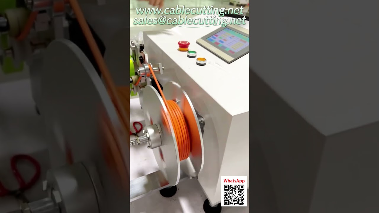Automatische meet- en oprolmachine voor stroomkabels en kabelbomen