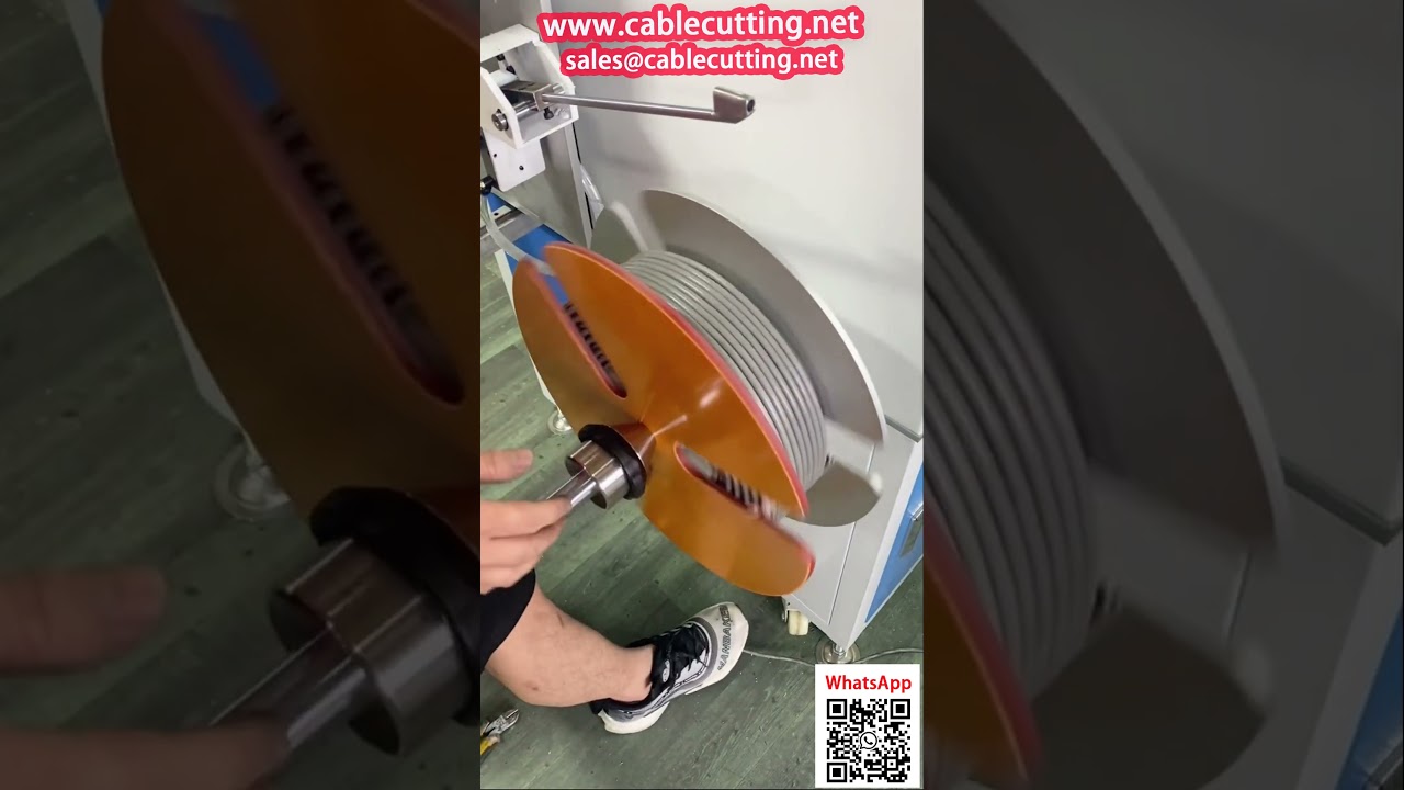 Automatische kabelopwinder voor RVV-kabel met leginrichting en lengtemeter