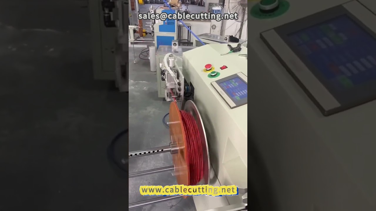 2. Automatisch meter opwikkelen en binden | Draadinrijg machine voor draad en kabel